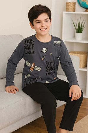 Erkek Çocuk Pijama Takımı %100 Pamuk