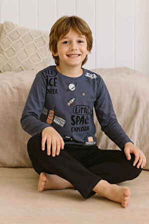 Erkek Çocuk Pijama Takımı %100 Pamuk