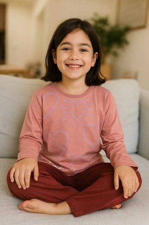 Çocuk Pijama Takımı %100 Pamuk