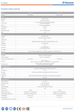 Kesintisiz Güç Kaynağı 10kVA (10000 VA)UPS