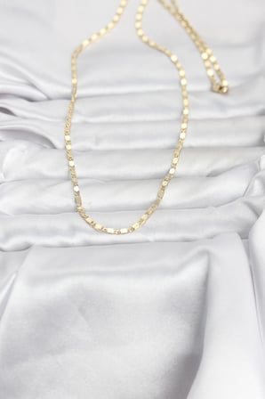 Cm 14K Gold Renk Ezme Zincir 60 Cm Kadın Kolye