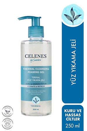 Celenes Thermal Yüz Yıkama Jeli Kuru/Hassas Ciltler 250 ML