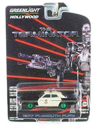 Greenlight CHASE – Terminator LAPD 1977 Plymouth Fury Model Araba