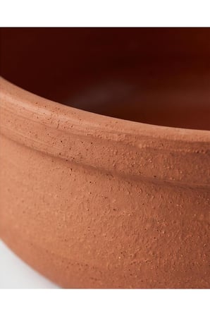 Doğal Toprak Sırlı Kase -1500ml
