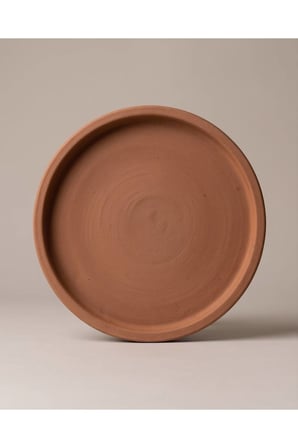 1. Kalite Doğal Toprak Pizza Tepsisi-40CM El Yapımı