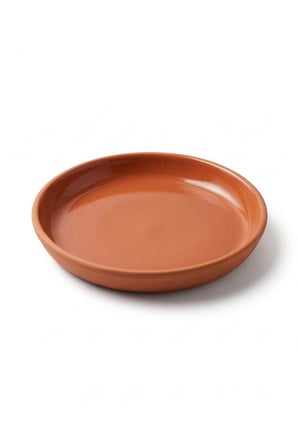 Doğal Toprak Sırlı Servis Tabağı 30x4 Cm