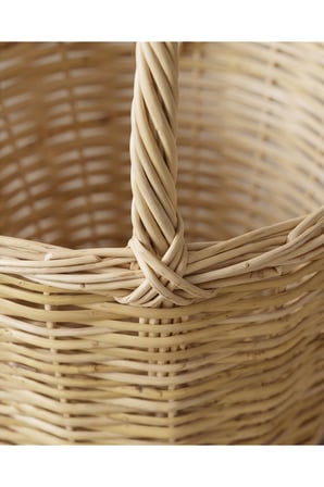 Saplı Dekoratif Meyve Kiraz Sepeti %100 El yapımı 26×21 cm