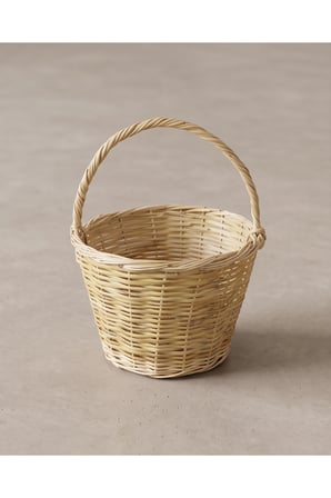 Saplı Dekoratif Meyve Kiraz Sepeti %100 El yapımı 26×21 cm