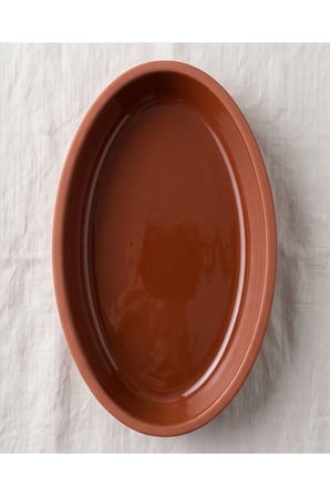 2li Küçük Boy Oval Fırın & Sunum Tepsisi 23x12.5CM