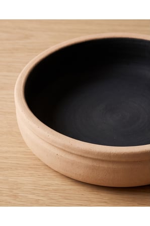 Doğal Toprak Kapaksız Tepsi-35CM