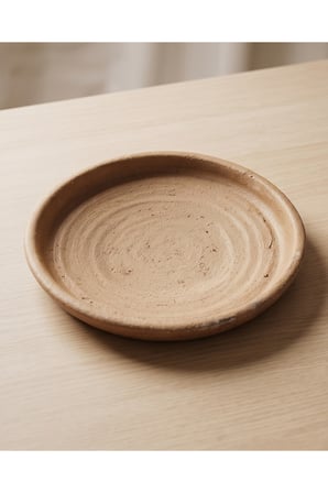 Doğal Toprak Salihli Sırsız Saç Orta Boy %100 El yapımı - 26x4 Cm
