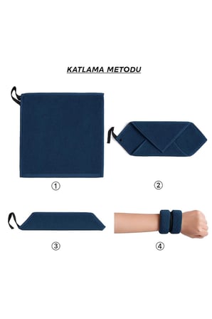 Mira Sporcu Havlu El Bilekliği Ter Havlusu Yumuşak Mikrofiber