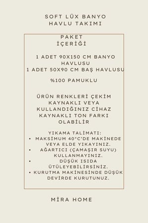 2 Parça %100 Pamuklu Soft Lüx Banyo Havlu Seti Yeşil