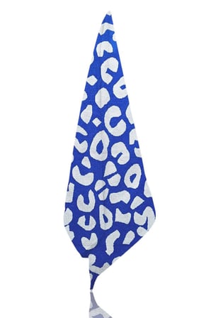 Banyo Havlusu Wild Blue 90X150 Cm Desenli Mavi-Beyaz %100 Pamuklu