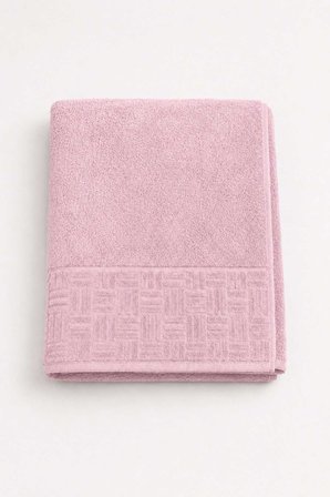 El Yüz Havlusu 50X90 Cm %100 Pamuk Kısmi Kadife Vento Pembe