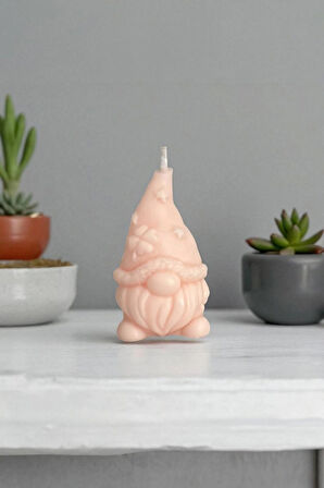 TESORİ TESSİLLİ Dekoratif Nazar Şans Enerji Mumu 8x4 cm Kırmızı