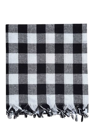 150X150 Cm Kareli Yer Sofra Bezi Piknik Masa Örtüsü Saçaklı