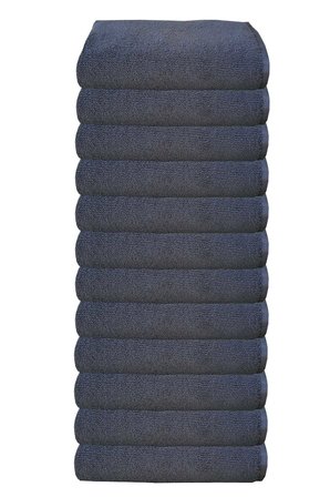 12Li Paket Boya Tutmayan Mikrofiber El Yüz Spor Kuaför Havlusu 50X90 Cm