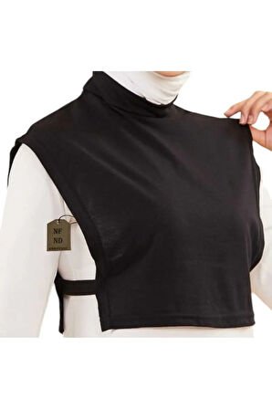 Boyunluk Tesettür Siyah | Kadın Fitted Model • Günlük Şık Aksesuar • Zarif ve Minimalist Tasarım
