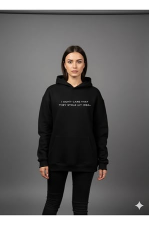 Lenithra Nikola Tesla Sırt Baskılı Unisex Oversize Hoodie Siyah / XL
