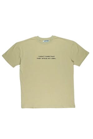 Lenithra Nikola Tesla Sırt Baskılı Unisex Oversize T-shirt Bej / 2XL