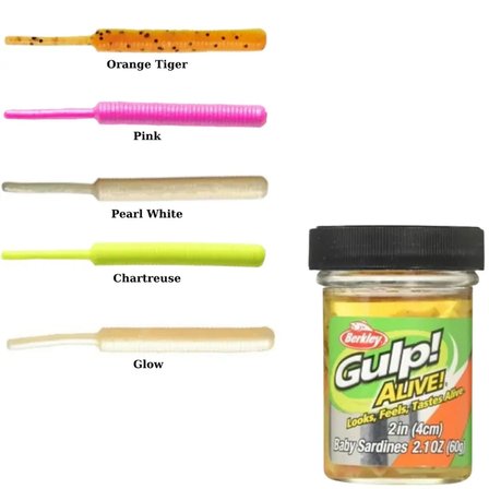 Berkley Gulp Alive Baby Sardine Sahte Yemi pink