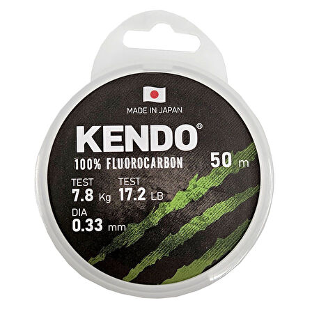 Kendo 100% Fluorocarbon White 50m Misina 0.35mm