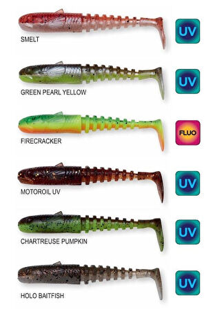 Savage Gear Gobster Shad 11.5cm 16gr Yapay Balık Green Pearl Yellow