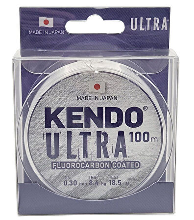 Kendo Ultra Fluorocarbon Coated 100m White Misina 0.40mm