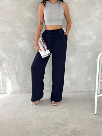 Teusta Ayrobin Oversize Pantalon - Lacivert
