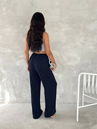 Teusta Ayrobin Oversize Pantalon - Lacivert
