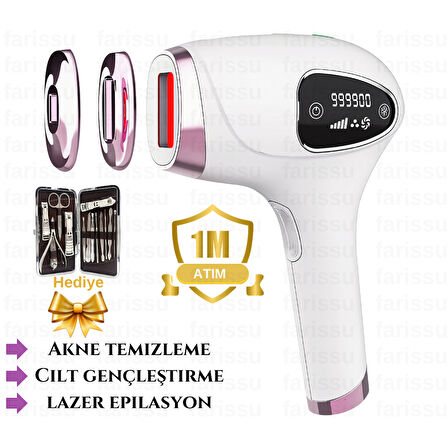 Trend Farma Soğuk Buz İpl Lazer Epilasyon Cihazı - 999.999 Atım,  Ağrısız buz lazer