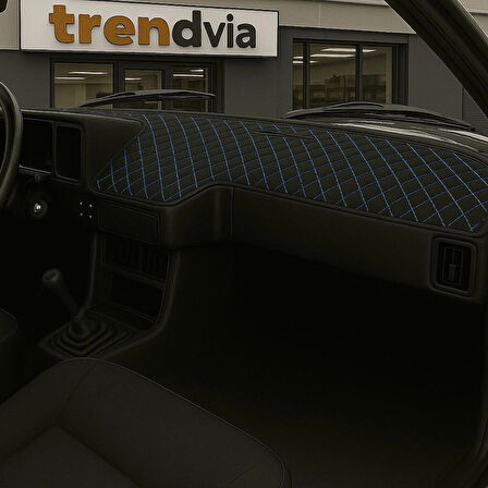 Tofaş Şahin Doğan Kartal Mavi Nakışlı Renk Alçak Ön Göğüs Torpido Kaplama Koruma Örtüsü