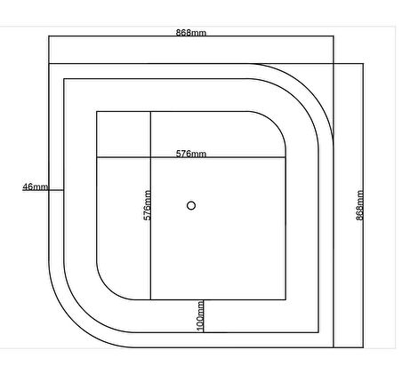 Motifpiyer Lamba Tavan Göbeği 52 Kare Dik Oval Dis Citalı