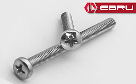 Yuvarlak Yıldız Başlı YSB Civata M6x60 - 100 Adet