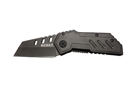 Crkt Nano 222BN BK Siyah Kamp / Outdoor Çakı 14cm - Manuel, Kemerlikli, Metal Sap