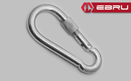 Vidalı Karabina, Kanca, Çengel 6mm - 5 Adet