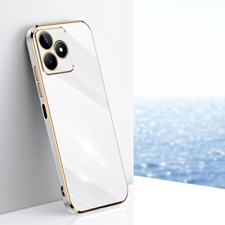 REALME C53  ŞANZELİZE KILIF BEYAZ