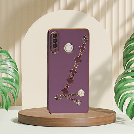 HUAWEİ P30 LİTE   ELÇEK ŞANZELİZE KILIF LİLA
