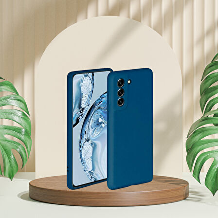 SAMSUNG S22 PLUS  RUBBER SİLİKON KILIF MAVİ