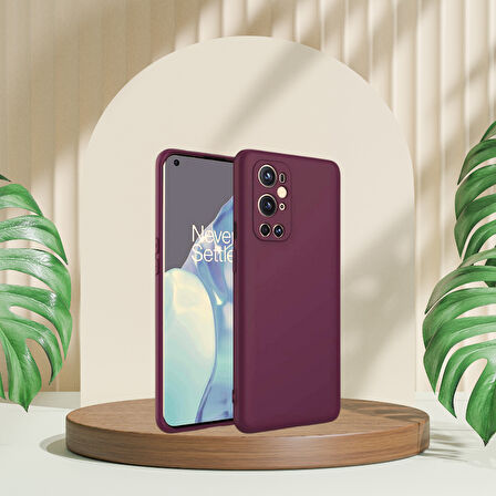 ONE PLUS 9 PRO  RUBBER SİLİKON KILIF MÜRDÜM