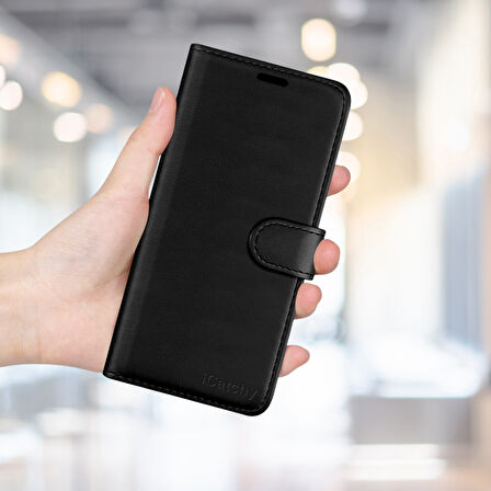 Tecno Spark 10 Pro  Kartlikli Cüzdan Kilif (Deluxe Wallet Case)  Si̇yah