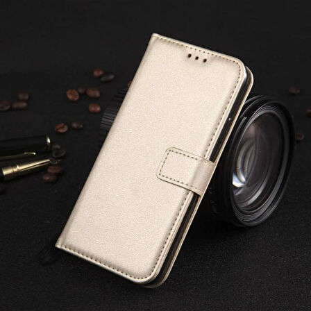 SAMSUNG A03  KARTLIKLI CÜZDAN KILIF (DELUXE WALLET CASE)  GOLD