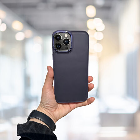 İPHONE 14 PRO MAX  ARKASI BUZLU ŞEFFAF HASSAS DÜĞME KAMERA ÇIKINTILI SERT MAT PERFECT MOR