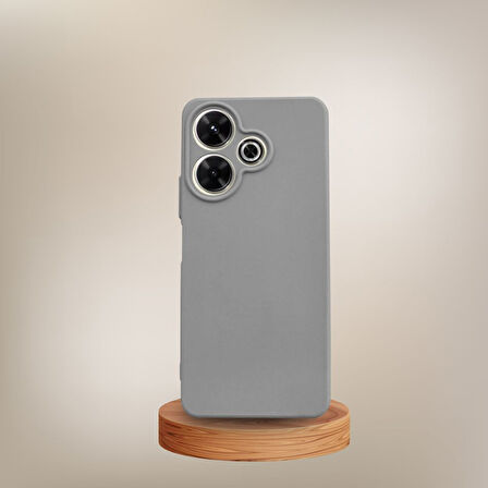 Xiaomi Redmi 13 4G Rubber Silikon Kılıf Gri