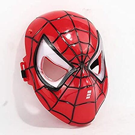 Kırmızı Renk Led Işıklı Spiderman Örümcek Adam Maskesi