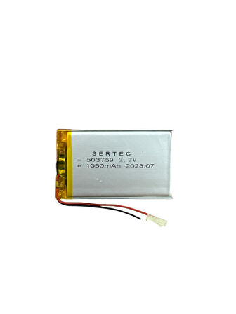 503759 3.7V 1050 MAh Li-Polymer Pil Devreli/1.5A