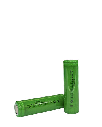1.2V 1600 Mah - AA - Ni-MH Şarjlı Pil - Başsız / Flat Head