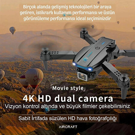 E99 PRO Drone Kameralı Çift Bataryalı