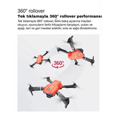 E99 PRO Drone Kameralı Çift Bataryalı